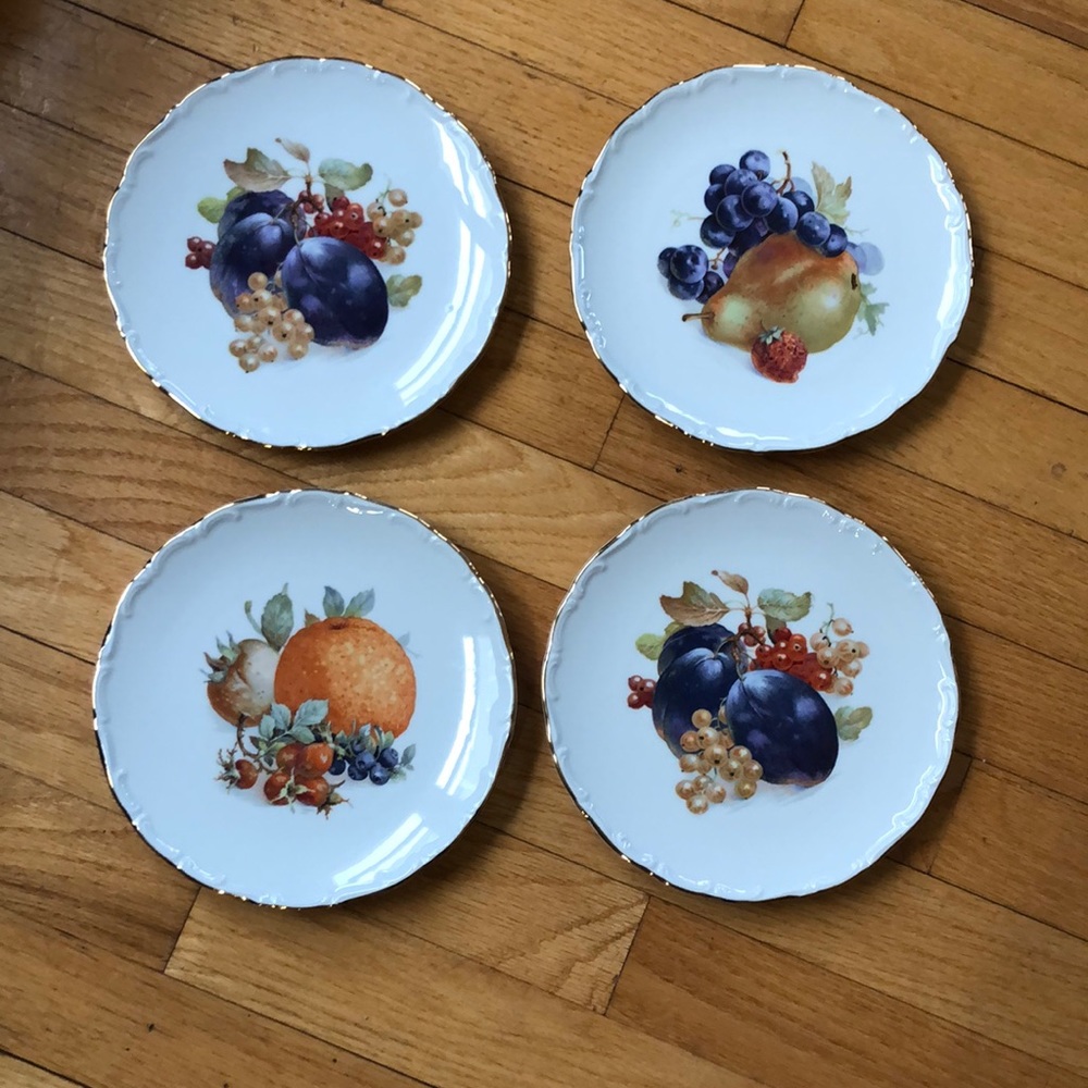 Carl Schumann A.G. Salad/Fruit Plate set of 4 - Arzburg Bavaria Germany